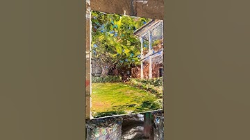 Impressionist painting timelapse of the Thomas Bennett House #impressionism #oilpainting #art