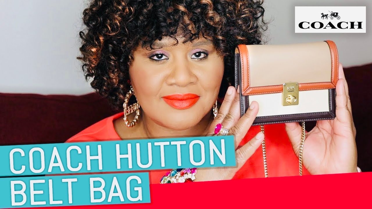 Coach Hutton Belt Bag in Colorblock - YouTube