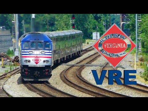 Video: Virginia Railway Express (VRE) pendeltog til DC