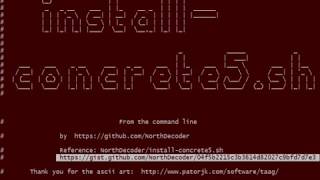 01 - Installing Concrete5 from command line