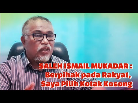BERPIHAK PADA RAKYAT, SALEH MUKADAR PILIH KOTAK KOSONG
