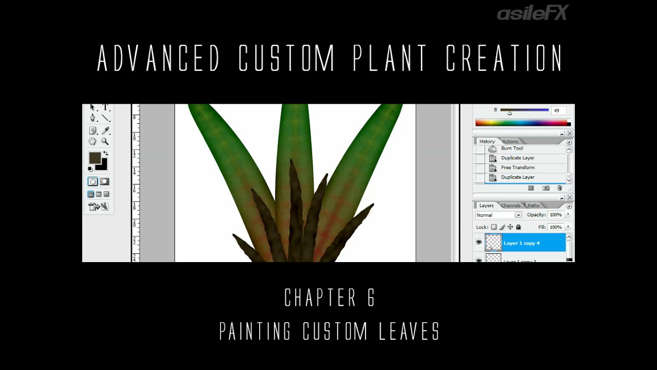 Painting Custom Leaf Textures - Photoshop