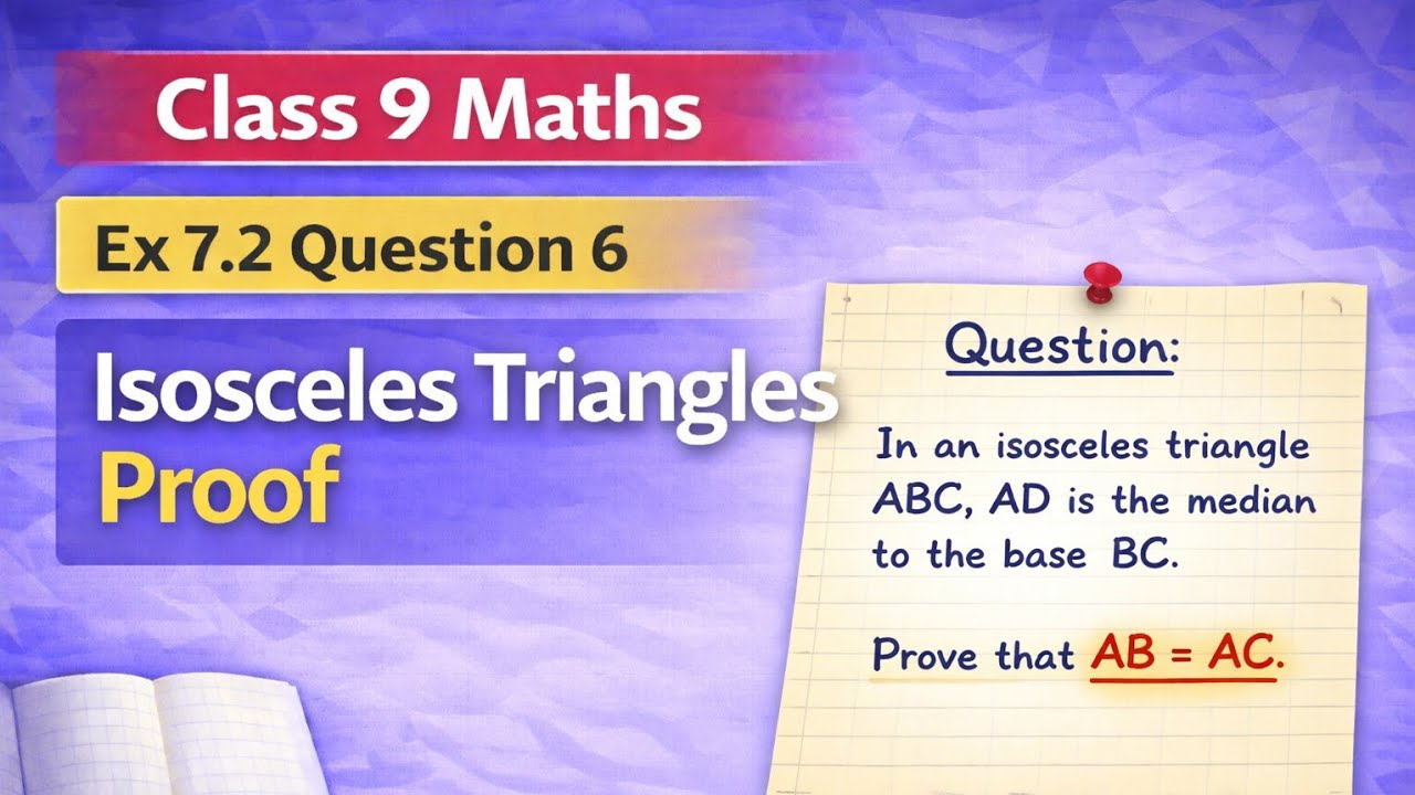 Ex 7.2 Q6 | Isosceles Triangle | Class 9 Maths | NCERT