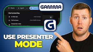 How to Use Presenter Mode in Gamma AI - Full Tutorial