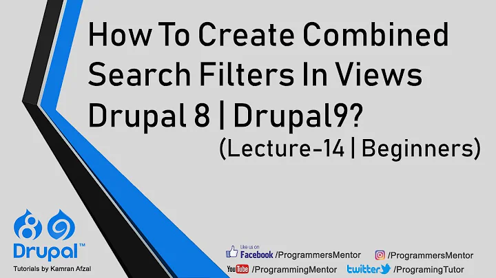 How To Create Combined Search Filters In Views Drupal 8 | Drupal9? Urdu/Hindi  | Lecture-14