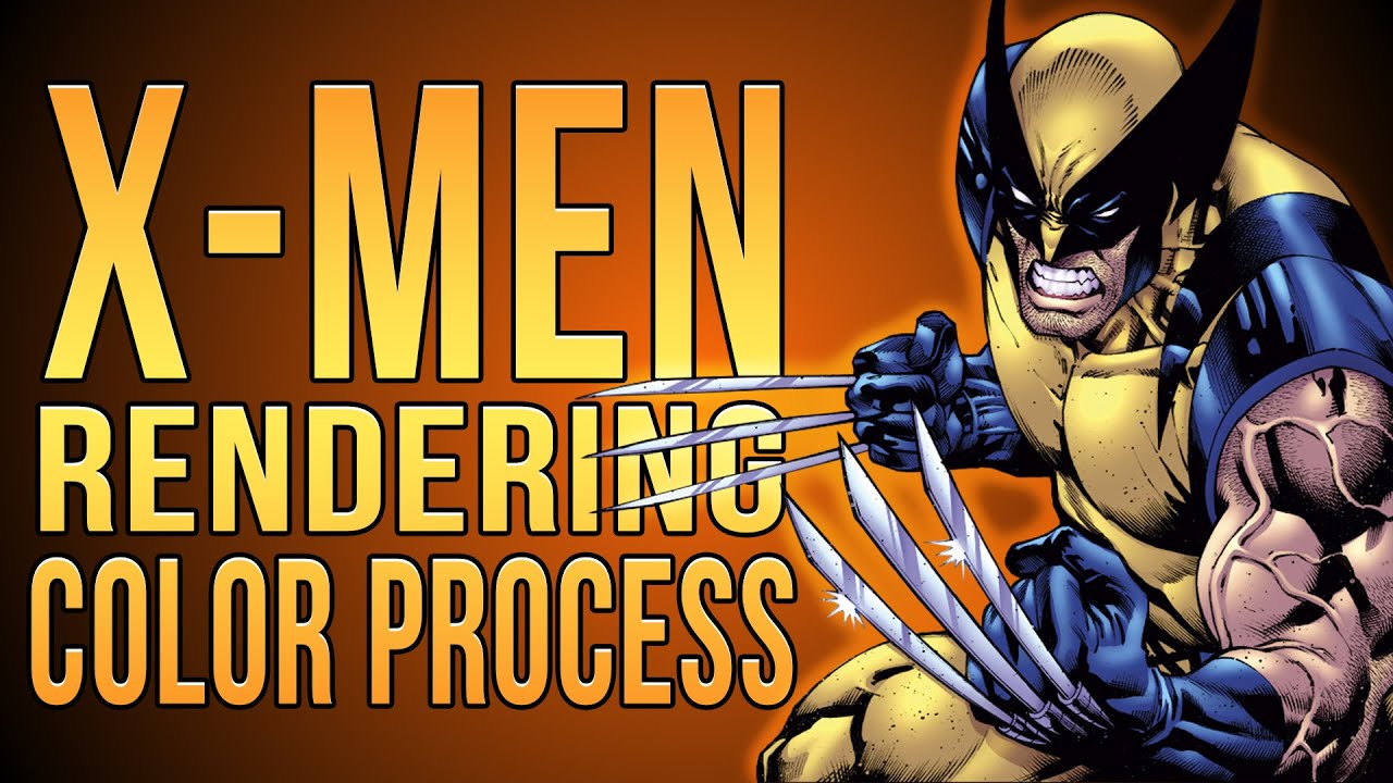 How I COLOR the X-MEN: PRO Comic Rendering Time-Lapse