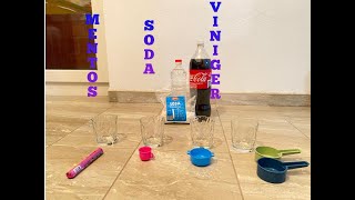 MENTOS SODA VINIGER EXPERIMENT!!! screenshot 5