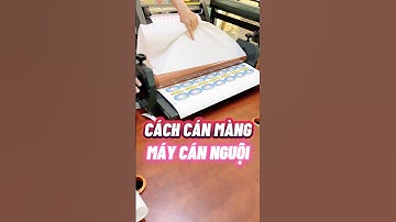 Cách cán màng decal, PP, format với máy cán màng nhiệt bằng tay #shorts