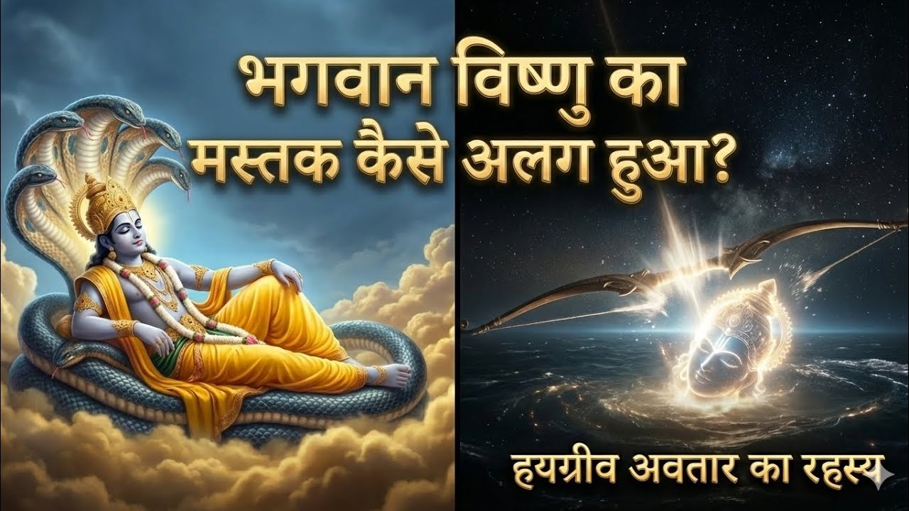 भगवान विष्णु का मस्तक कैसे अलग हुआ? | हयग्रीव अवतार की रहस्यमयी कथा 🔱 