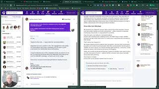 Tip: Using Chrome split view when navigating lists in Alignable, LinkedIn and others