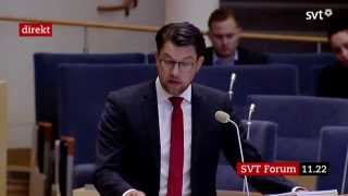 Jimmie Åkesson svarar på Romsons anförande (10 juni 2015)