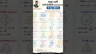 10वीं गणित के सभी क्षेत्रमिति सूत्र| क्षेत्रमिति के सभी सूत्र याद करें 5 मिनट में 🔥बोर्ड परीक्षा