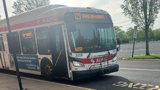 Septa Ride on 2019 New Flyers XDE40 #3208 On Route 129 To Oxford Valley Mall.