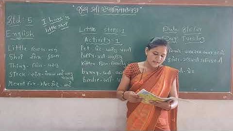 STD 5 English little steps Activity 1   I have a little shop