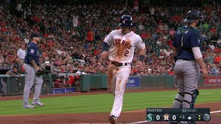 SEA@HOU: Springer opens the scoring with a sac fly