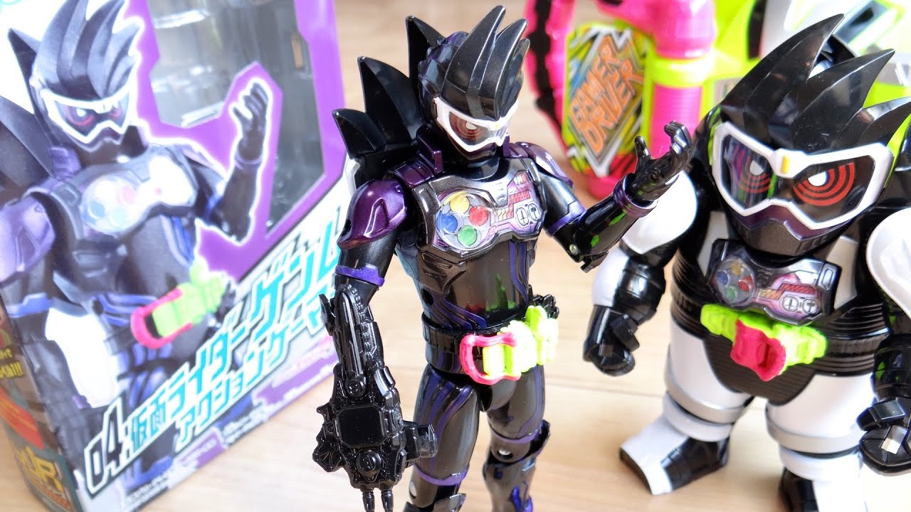 黒いエグゼイドはceo Lvur 04 仮面ライダーゲンム アクションゲーマー レビュー 変形するガシャコンバグヴァイザー付属 レベル1にも変身 Youtube