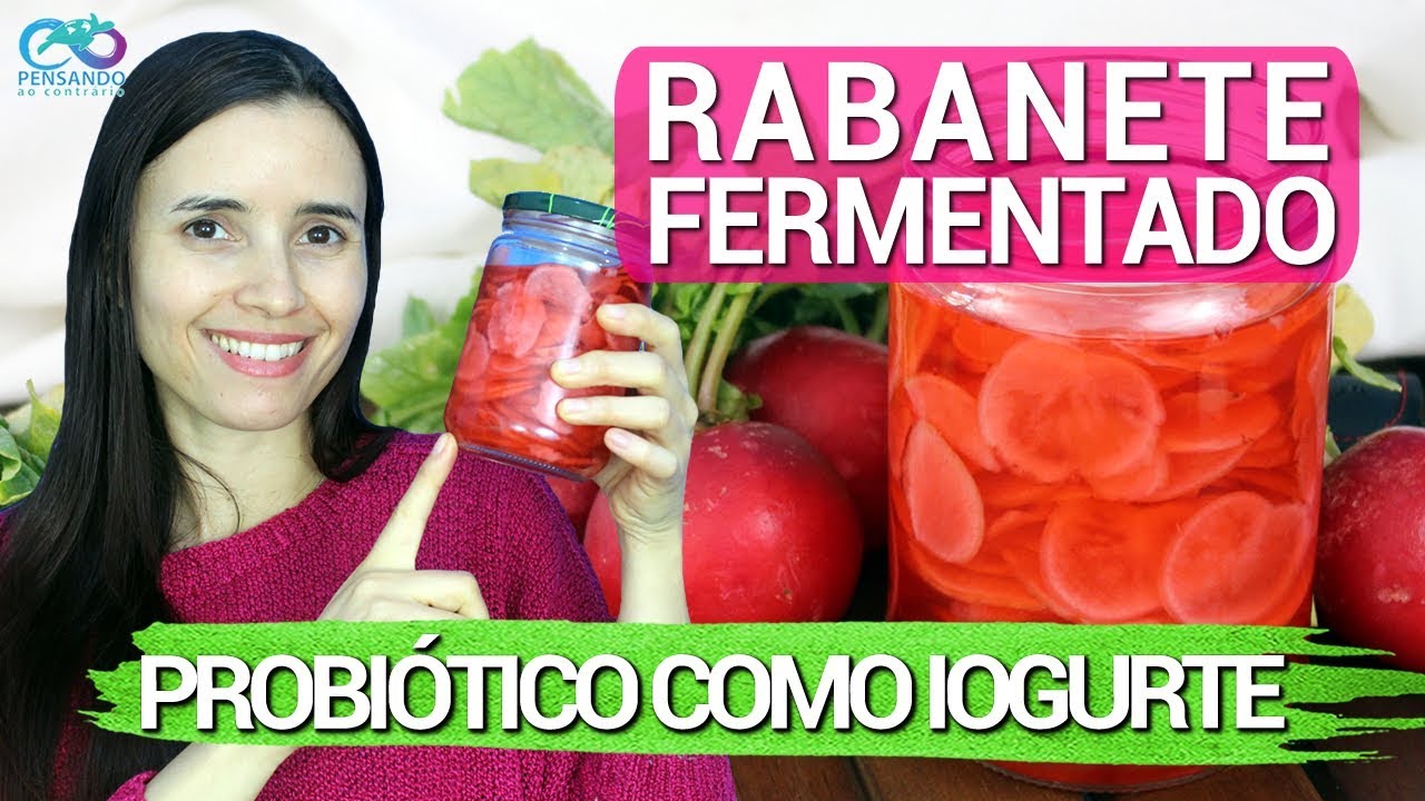 Fermente SEU RABANETE | Receita fermentada probiótica de picles de rabanete