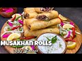 Musakhan rolls مسخن رول ( لفائف المسخن)