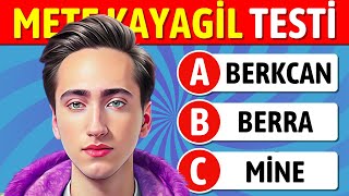 Mete Kayagili Ne Kadar Tanıyorsun ? 🤔 Mete Kayagil Bilgi Yarışması !🧠 Mete Kayagil Testi