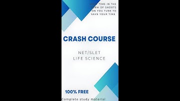 CRASH COURSE 1. CH 20. SENSORY ORGANS, CSIR UGC NET/SLET LIFESCIENCE, COMPLETE STUDY MATERIAL