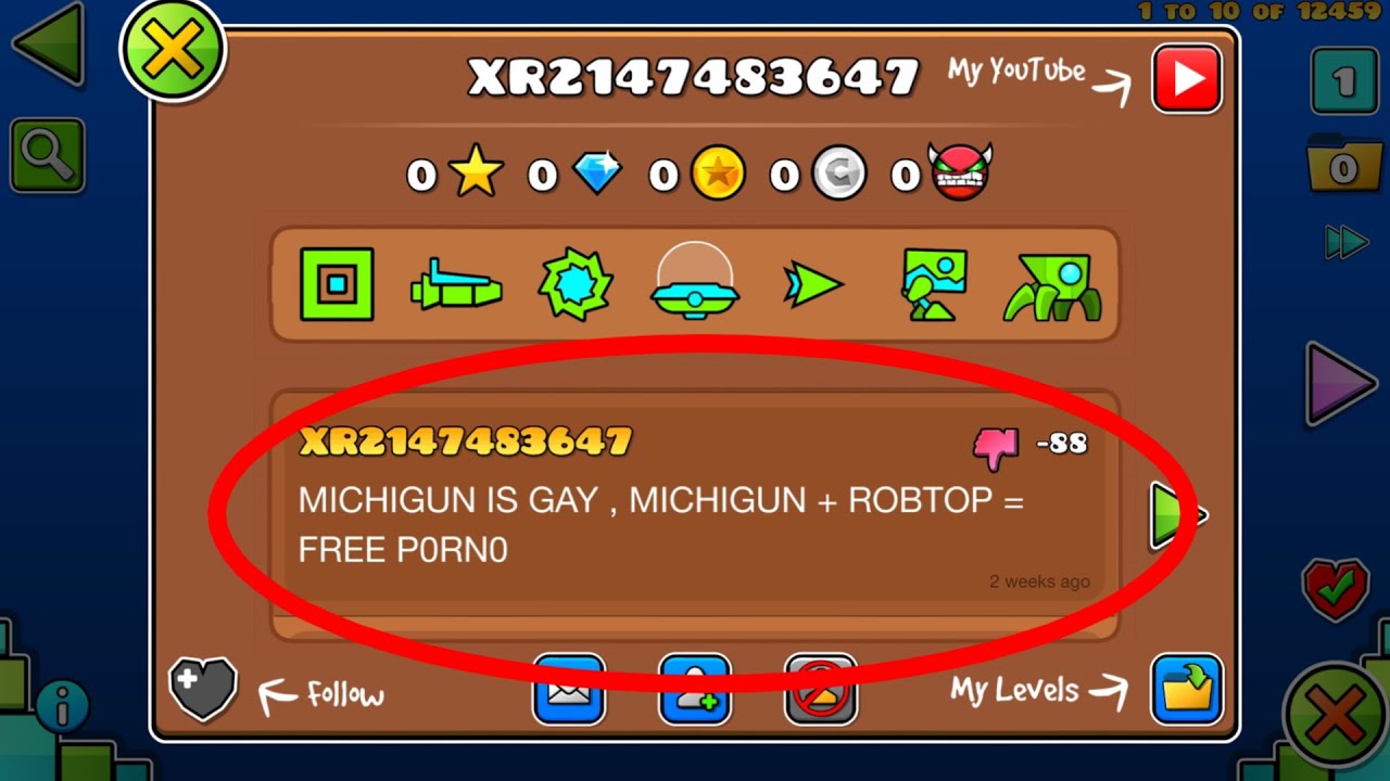 THE MOST TOXIC ACCOUNT EVER IN GEOMETRY DASH  YouTube