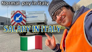 Monthly salary in italy | basic salary in italy | average pay in italy | Normal salary package labor