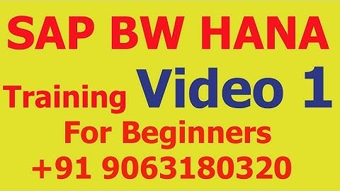 Day 1 of SAP BW HANA Training Videos 1 for Beginners 2023 WhatsApp:  +91 9063180320