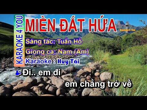 Video #Karaoke MIỀN ĐẤT HỨA Tone Nam Nhạc Sống ✔️ | #k4y #mdh - youtube