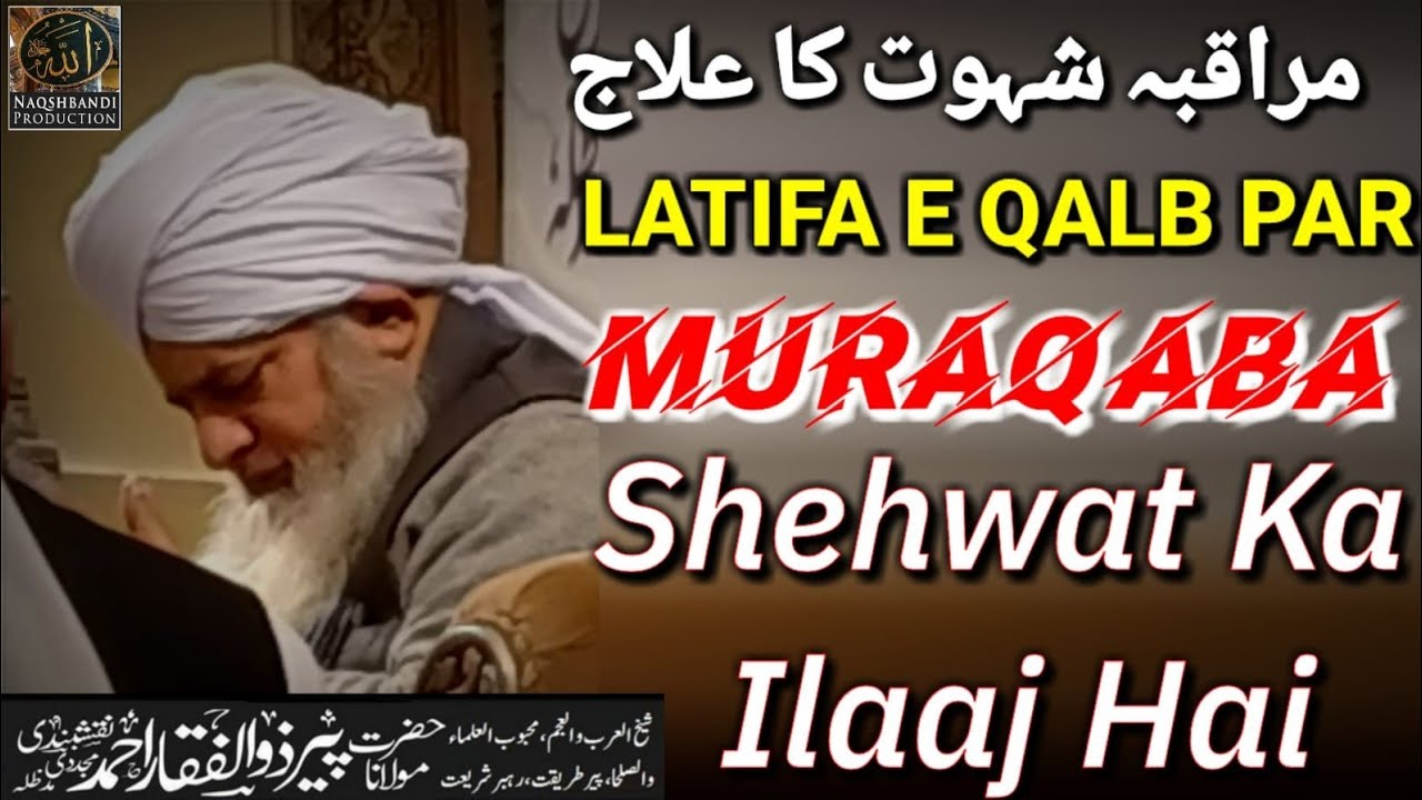 Muraqaba Shehwat Ka ilaaj Hai | مراقبہ شہوت کا علاج ہے | Hazrat Peer Zulfiqar Ahmed Naqshbandi DB