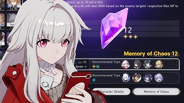 Clara Ruan Mei Team & Jingliu Team | 1.6 Memory of Chaos 12 | 3 Stars | Honkai: Star Rail