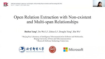 Open Relation Extraction with Non-existent and Multi-span Relationships | By Huifan Yang