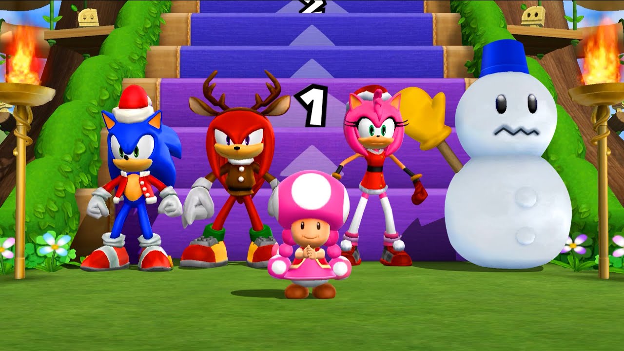 【マリオパーティ9】かちぬきバトルルイージVsマリオVsピーチVs雪だるま(CPU最強 たつじん)