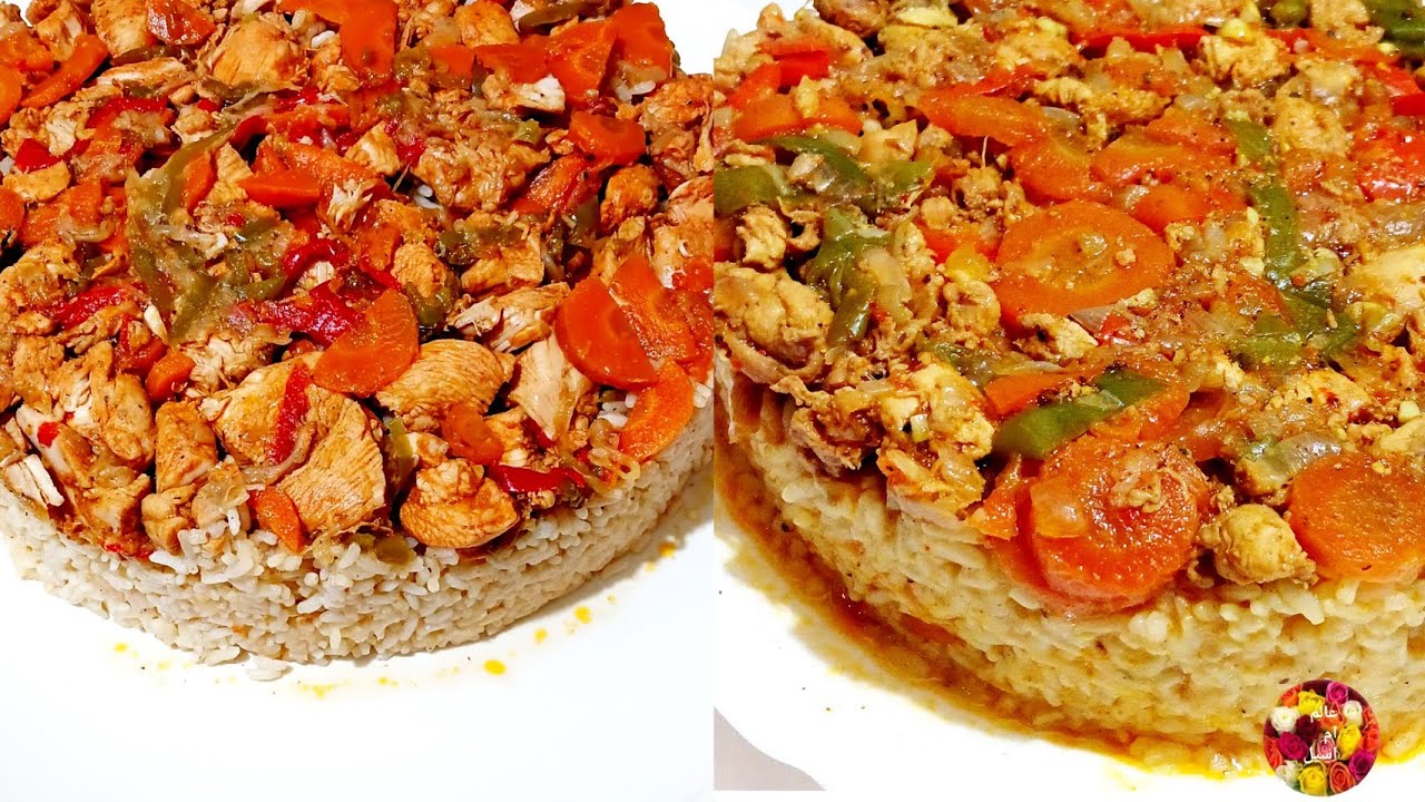 أرز بالخضار طبق سيجعل أسرتك تطلب المزيد  👌المشكل  ألوان وطعم لا يقاوم  وجبة مثالية للعائلة