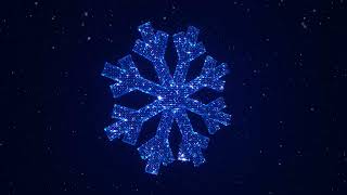 Snowflake 3D Hologram Background  | Ultra HD 4K Video