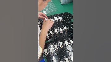 orker Installing Battery on Luminous Mask Mainboard: Powering Up the Glow#factory #mask