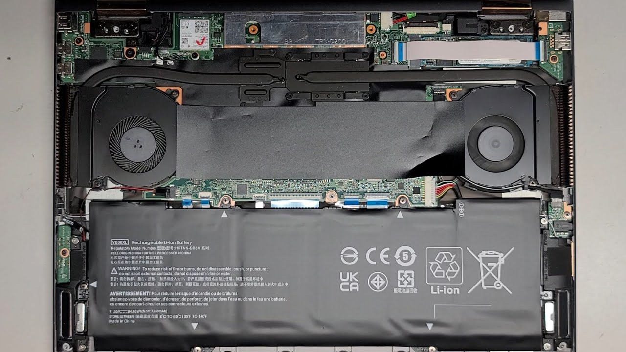 HP Spectre x360 Convertible 15ch011dx Disassembly Battery Replacement