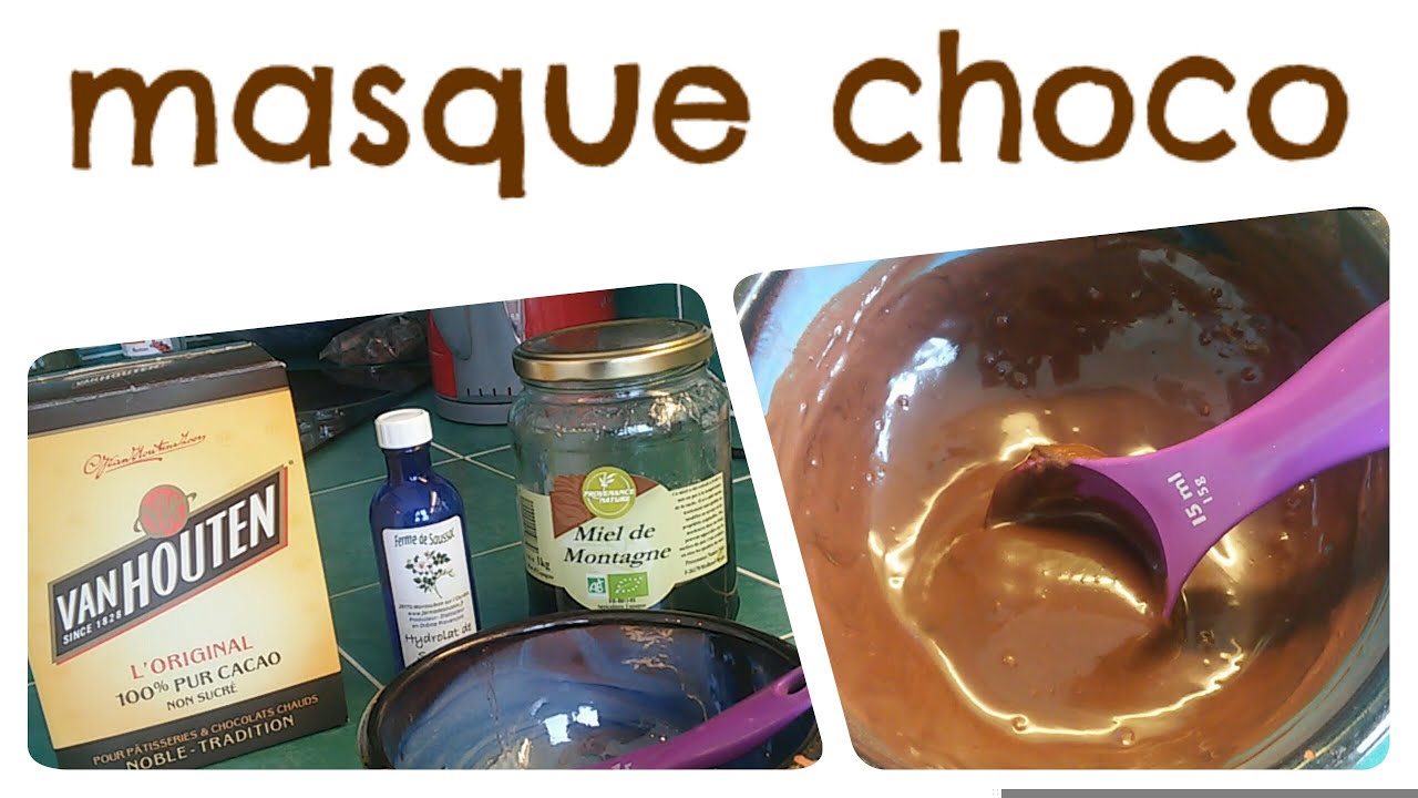 Masque chocolat-miel pour le visage - YouTube