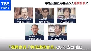 学術会議任命拒否の５人、連携会員に