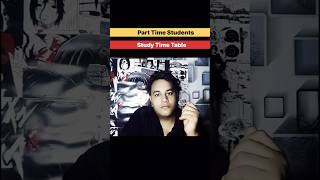 Part time students study time table and tips #shortsfeed