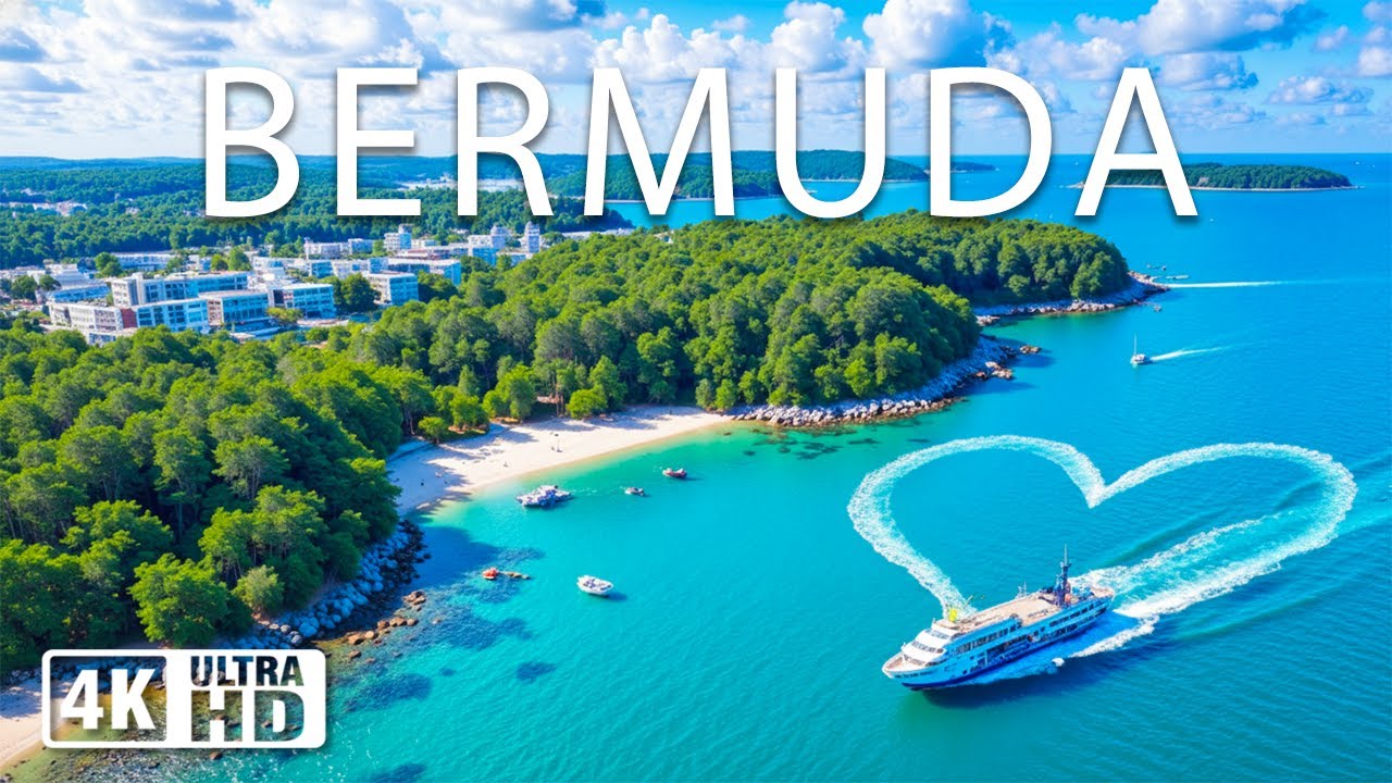 Bermuda 4K – Stunning Island Coastline, Turquoise Lagoons & Deep House Chill