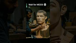 Ronaldo vs Messi Statue 🤯 AI Made in 8 Seconds! #shorts #viral #ai