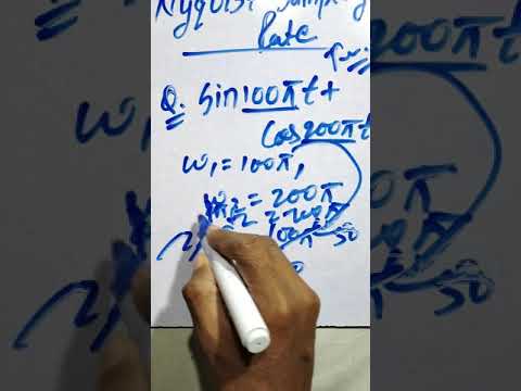 Signal's and System's | Nyquist Sampling Rate | Module-5 | Solved Problem-1 | Easy To Remember