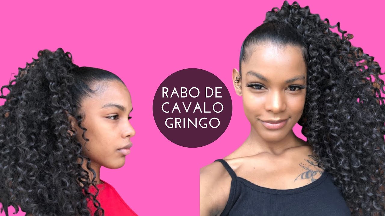 COMO FAZER RABO DE CAVALO COM CABELO ORGÂNICO