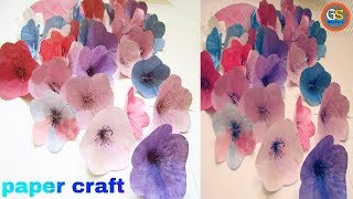 How To Make Paper Flower Hanging,Ceiling Flower,Paper Wind Chimes