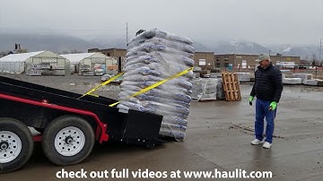 This Delivery and Dump Trailer Unloads almost Everything!