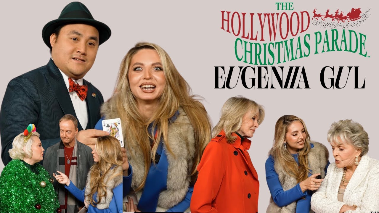 Hollywood Christmas Parade 2024, red carpet interviews by Eugeniia Gul