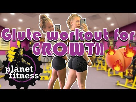 PLANET FITNESS GLUTE WORKOUT FOR GROWTH | Beginner Planet Fitness Booty Workout