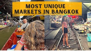 We visit two of the most unique markets in Bangkok!