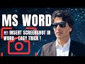 How to Use Screenshot Tool in MS Word | Insert Screen Clipping Easily, With naqib skills