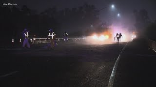 Big Rig crash closes Business 80 North near Auburn Blvd.
